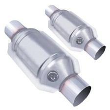 2" Universal Catalytic Converter 2 Inch Inlet/Outlet  2 Pack High Flow 2-INCH