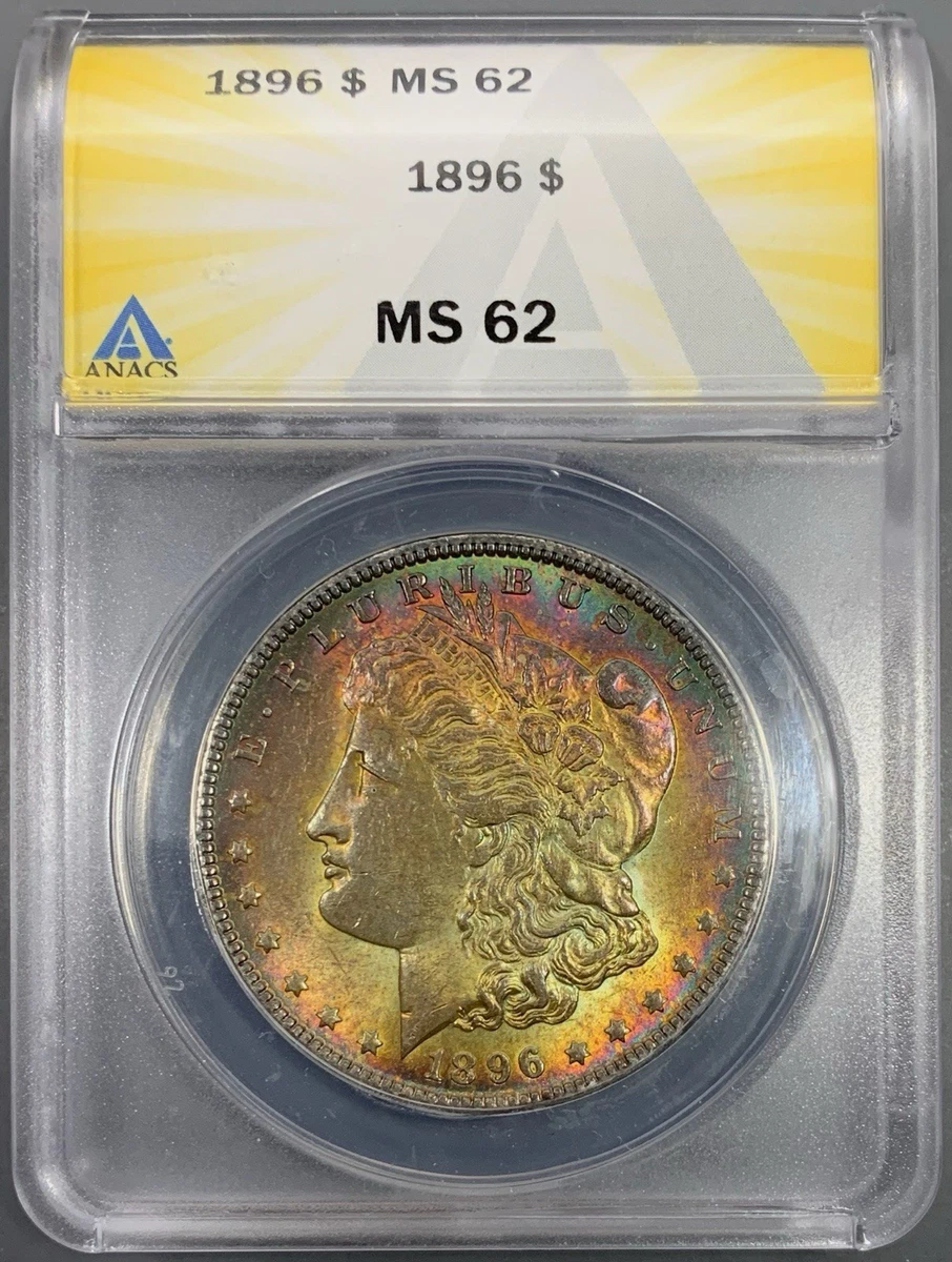 MS 62 Graded 1896 Year Morgan US Dollars (1878-1921) for sale | eBay