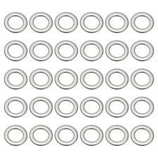 100Pcs 304 Stainless Steel Flat Washer Metal Washers M6x10x1mm