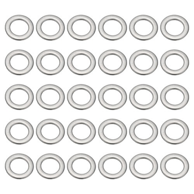 #ad #ad 100Pcs 304 Stainless Steel Flat Washer Metal Washers M6x10x1mm $12.48