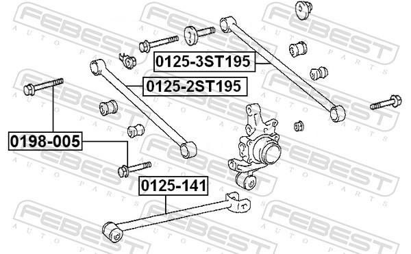 Fits FEBEST 0198-005 BOLT