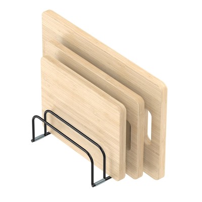 Cutting Board Storage Rack, Compact Cutting Board Organizer, Chopping Board S...