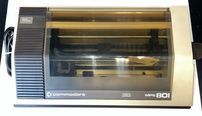 Commodore MPS-801 Dot Matrix Printer preowned vintage computer equipment