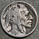 1918s Buffalo nickel Nice GOOD+ details coin, full date/part horn, obverse spots