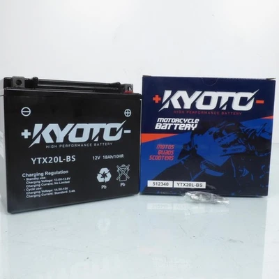 Batterie SLA Kyoto pour Moto Honda 1000 CBX 1979 à 1982 YTX20L-BS SLA / 12V 18Ah - Photo 1/3