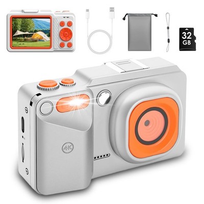 Glitfix 4k Digitalkamera, 72MP Autofokus Kamera, 2,8 Zoll Kompaktkamera, 32GB Ca