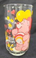Vintage Care Bears CHEER BEAR 5" Glass 1985 RARE American Greetings Corp