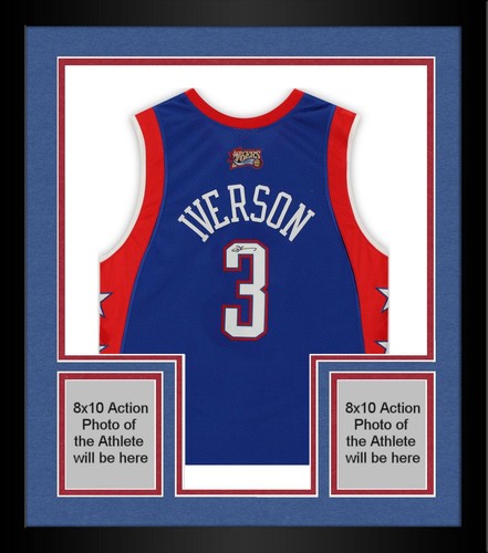 Framed Allen Iverson 76ers Signed 2004 Mitchell & Ness All-Star Authentic Jersey