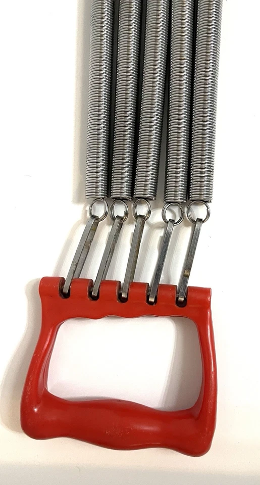 Expansor de equipo de ejercicio vintage Kent de 4 resortes con asas Foto 2 de 4