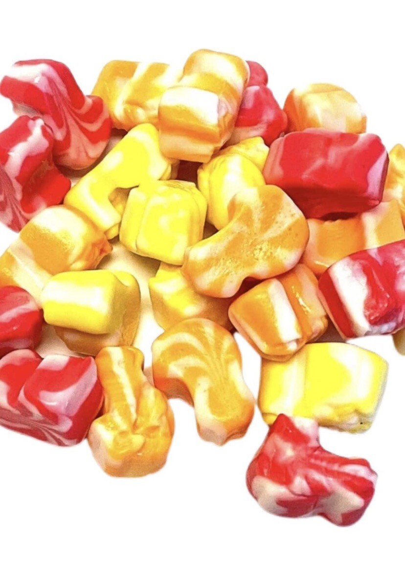 10 BAGS FERRARA CANDY ZEBRA YIPES FRUIT STRIPE GUMMIES GUM CANDIES 3 ...