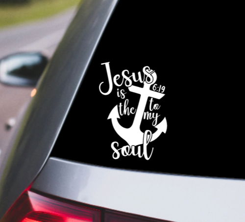 Jesus Anchor Decal - Picture 2 of 2
