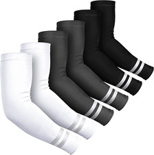 6 Pares De Mangas De Brazo Para Hombres Y Mujeres Proteccion Solar UV Brazos