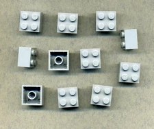 LEGO - 3003 - 2x2 - Foundation Brick -- Grey/MDStone - from Minecraft 21227 - 11 Pieces