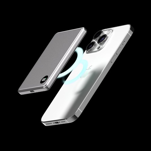 MagSafe Slim Wireless Portable Charger & Power Bank| LCD Screen | Apple iPhone - Picture 5 of 9