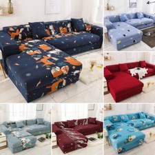 Stretch Sofa Cover 1 2 3 4 Seater Elastic Tight Wrap Slipcover Couch Protector