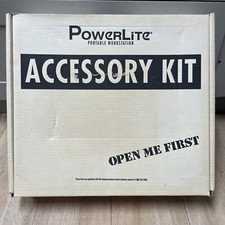 Nice Vintage BOX POWERLITE 50 Portable Workstation Accessory Kit Box W Insert