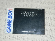 Nintendo Game Boy Compact Video Game System Owner's Manual ONLY DMG-GB-USA-4