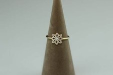 Original Pandora Ring Spitzen-Blüte 14k Gold Zirkonia  - 150182CZ Neu