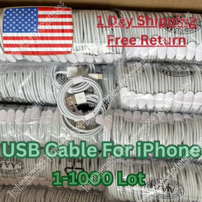 USB Charger Cable Cord For Apple iPhone 6 7 8 X XR 11 12 13 14 Pro Max Wholesale