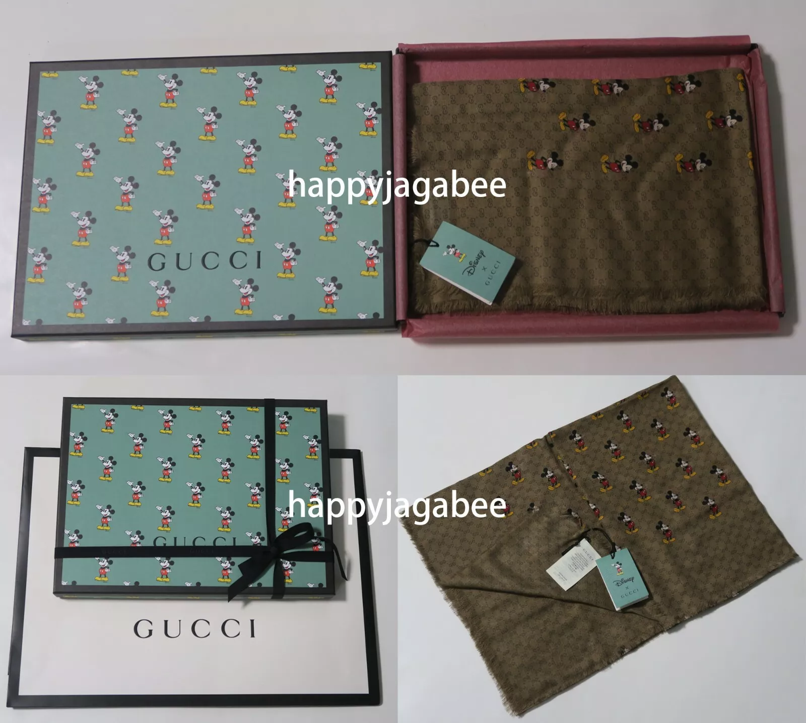 Châle souris Gucci x Disney Mickey du Japon neuf