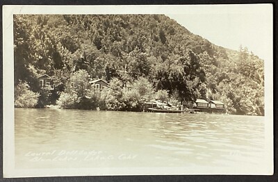 Blue Lakes California Laurel Dell Lodge Real Photo VTG RPPC
