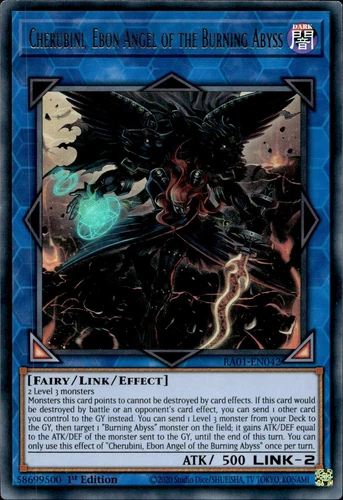 Cherubini, Ebon Angel Of The Burning Abyss - Ultra Rare 1st RA01-EN042 NM YuGiOh