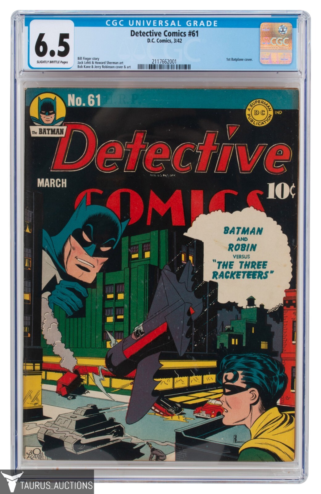 Detective Comics 61 Batman Robin Golden Age Comic CGC 6.5 1st