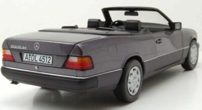1990 MERCEDES BENZ 300 Ce-24 Cabriolet Metallic Purple 1/18 Car by