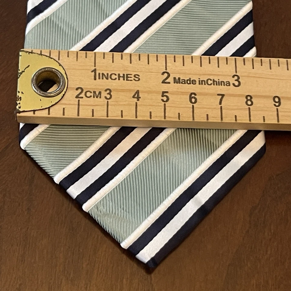 Зеленый мужской галстук ручной работы из полиэстера David Taylor Collection сделано в Китае - Изображение 4 из 4