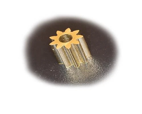 KKPMO Ersatz Zahnrad Messing für Lego Duplo Intelli Lok M0,4, 9 Zähne D4,8 L5 B1,95