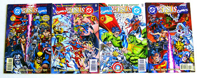 US - MARVEL COMICS versus DC 1 2 3 4 mini-series complete - MARVEL DC  1996