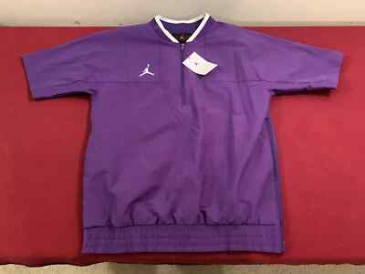 Nike Jordan Team Lightweight SS Coaches Jacket Purple CV5858-545 Size Small NEW