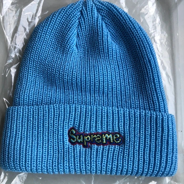 Bonnet neuf SUPREME GONZ LOGO bleu os ss21