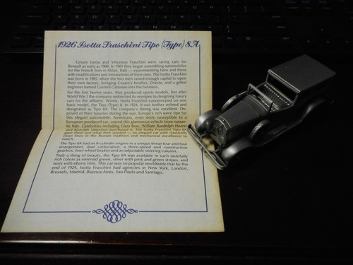 Danbury Mint - 1926 Isotta Fraschini Tipo (Type) 8A - 第 1/2 張圖片