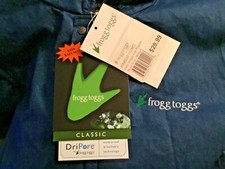 NEW FROGG TOGGS KIDS M NWT RAIN JACKET POLLY WOGG POLYPROPYLENE HOOD ROYAL BLUE