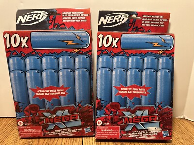  2 Packs Nerf Mega XL Dart Refills for All Mega XL Blasters 10 New Darts 10x 