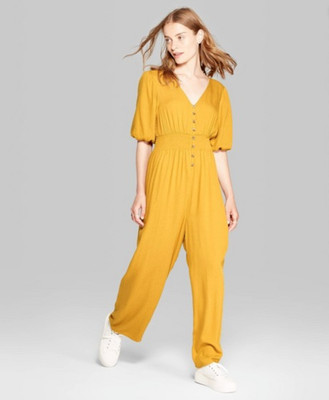mustard romper womens