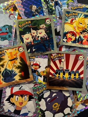 Pokemon Artbox Sticker Original 1999 Einzelsticker / Single Sticker (Holo, Gold)