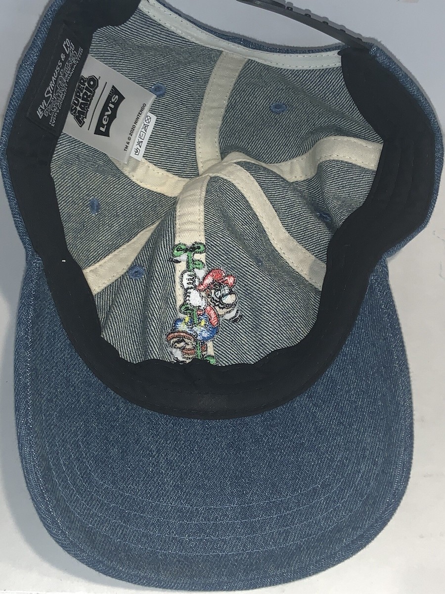 LEVI'S SUPER MARIO SNAPBACK HAT NINTENDO CLASSIC BLUE SNAPBACK | eBay