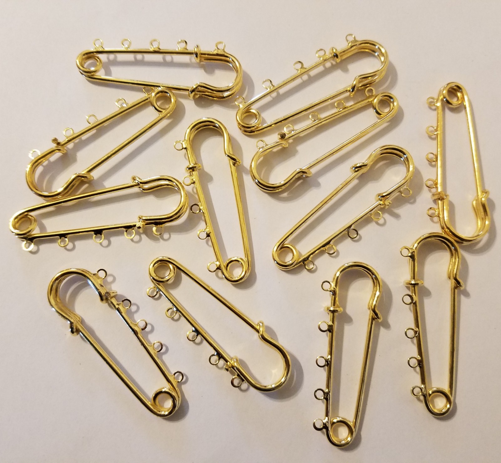 12 pcs Gold Brass Kilt Pins 2