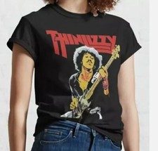 Thin Lizzy Graphic T-Shirt Black Unisex Cotton Tshirt