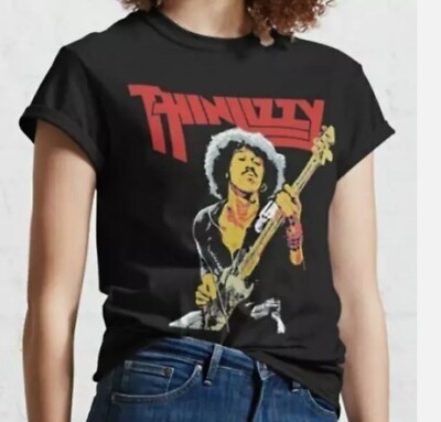 Thin Lizzy Graphic T-Shirt Black Unisex Cotton Tshirt | eBay