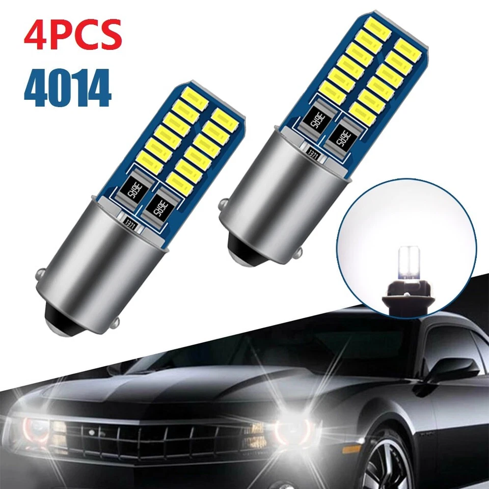 4X Canbus BA9S LED H6W T2W T3W H5W.Car Reverse Light Parking License Plate Light - Image 2 of 4