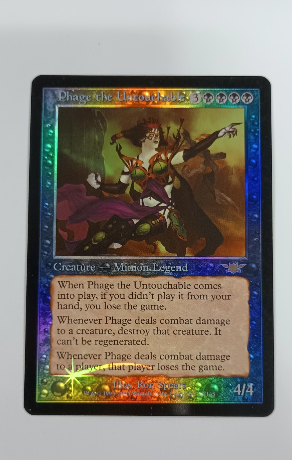 MTG Foil Phage The Untouchable from Legions - Lp