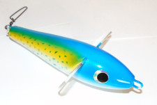 Esca da pesca trolling 7" teaser uccellino truccato margherita catena marlin tonno mahi wahoo