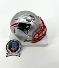 JAMES WHITE NEW ENGLAND PATRIOTS SIGNED SPEED MINI HELMET BECKETT COA