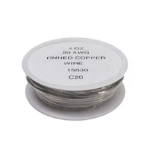 20 Gauge Solderable Tinned Copper Wire 4 oz.Spool for Glass Art & Other Crafts