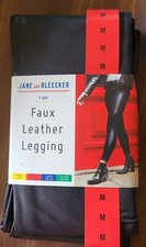 Jane and Bleecker Women's Faux Leather Legging, Black, Size M