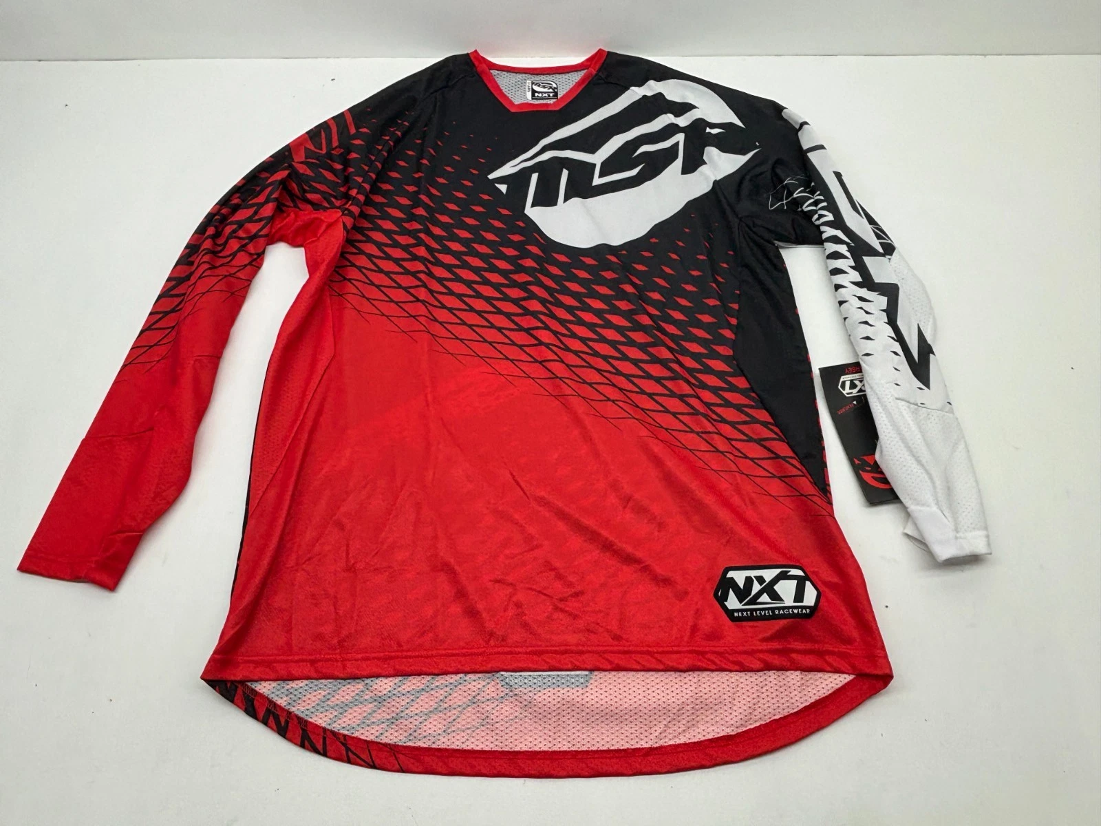 New MSR NXT Motocross Jersey Red Black White Men's Extra Large XL MX 2015