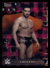 2025 Topps Chrome WWE x Cactus Jack Ethan Page Red Black Flannel #76